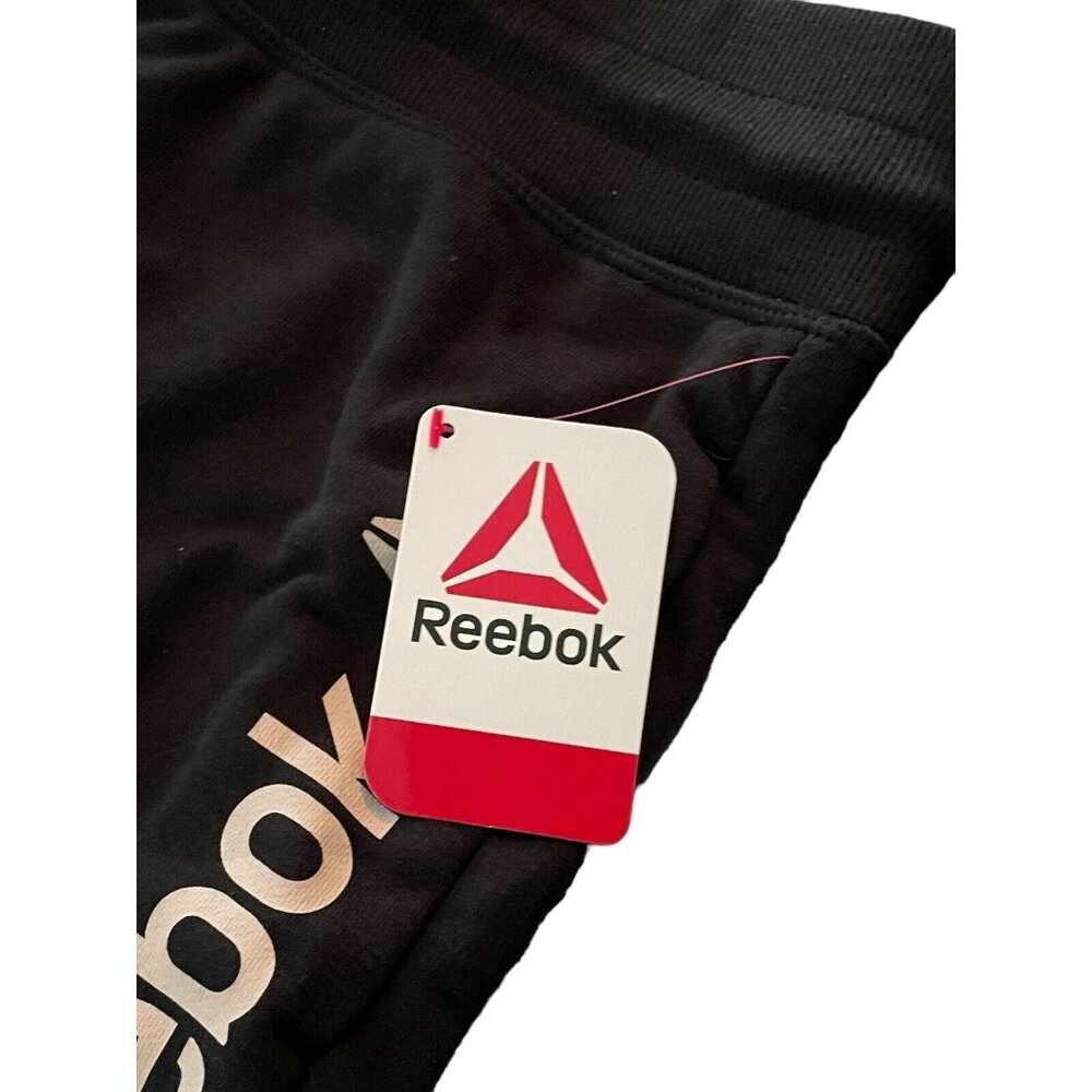 Women’s Reebok‎ Level Up Shorts Black Relaxed Short SZ XL Drawstring - NWT - Picture 5 of 11